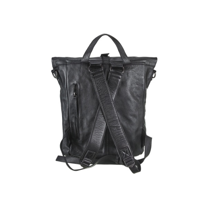 ROLLTOP BACKPACK LARGE BLACK Rucksacktasche